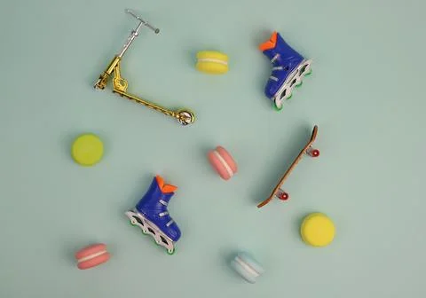 Sweet macaroons Stock Photos