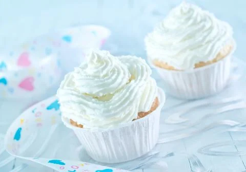 Sweet maffins on a table Stock Photos