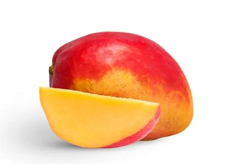 Sweet mango isolated on white background Stock Photos