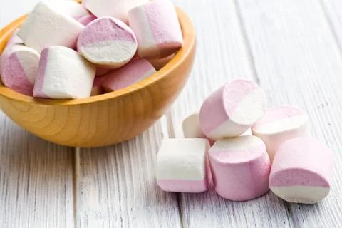 Sweet marshmallows Stock Photos