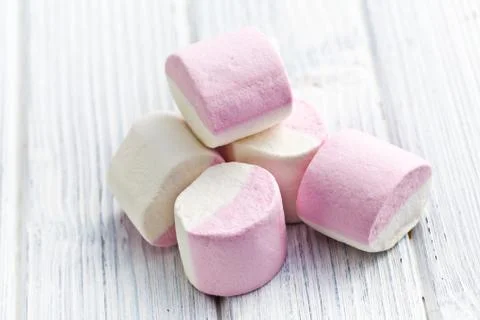 Sweet marshmallows Stock Photos
