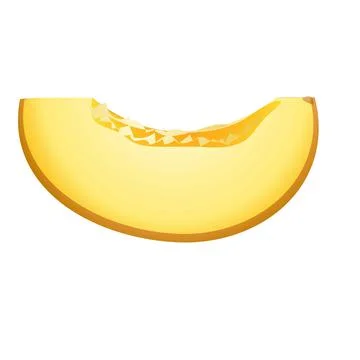 Sweet melon icon cartoon vector. Cantaloupe fruit Illustrazione stock