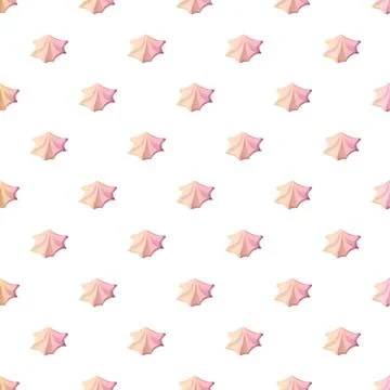 Sweet meringue candy pattern creating repeating background Stock Illustration