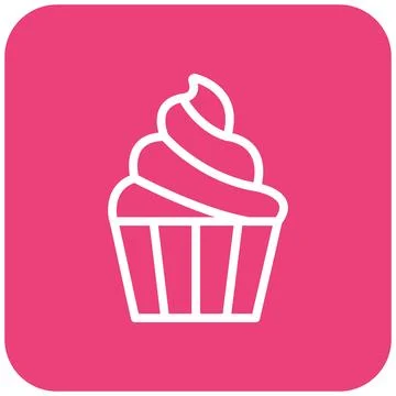 Sweet muffin Vector Icon Design Illustration Stock Illustration