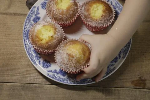 Sweet muffins Stock Photos