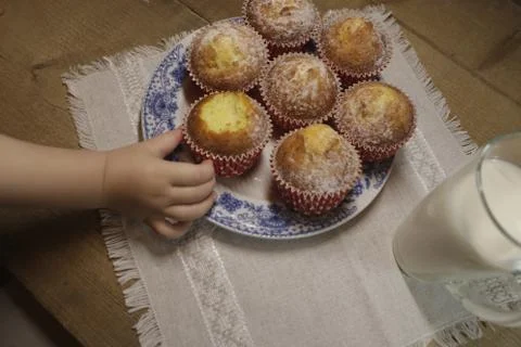 Sweet muffins Stock Photos