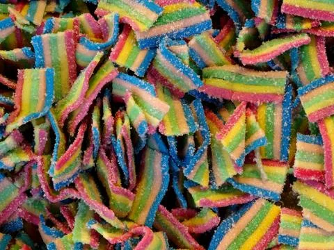 Sweet Multi-Colored Candies Background Stock Photos