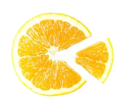 Sweet Orange sliced Stock Photos