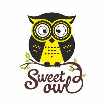 Sweet owl Stock Illustration