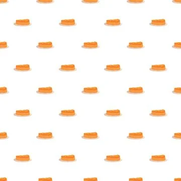 Sweet pancake stack seamless repeating food pattern Illustrazione stock