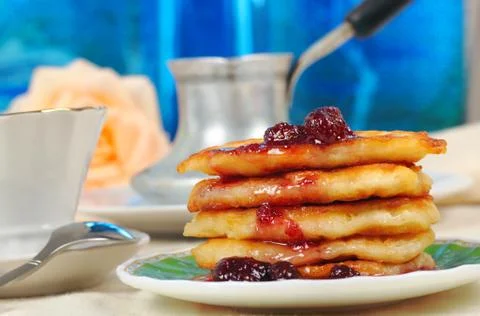 Sweet pancakes Stock Photos