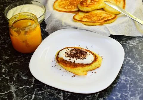 Sweet pancakes Stock Photos
