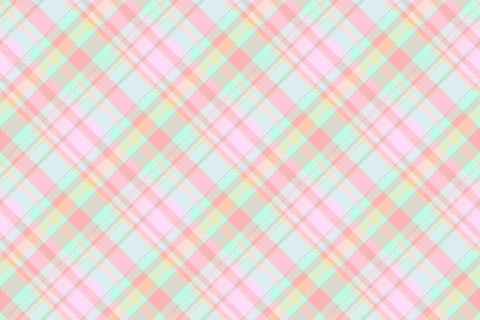 Sweet pastel diagonal plaid pattern.  Perfect for textile design, scrapbookin Illustrazione stock