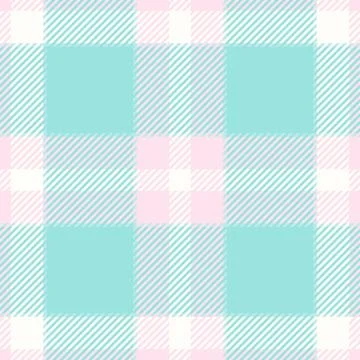Sweet pastel plaid pattern in mint green, pink, and white.  Perfect for texti イラスト素材