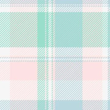 Sweet pastel plaid pattern in soft pinks, mint greens, and blues. Perfect for Illustrazione stock