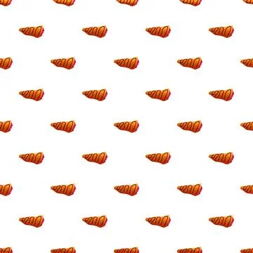 Sweet pastry dessert bread roll seamless pattern イラスト素材