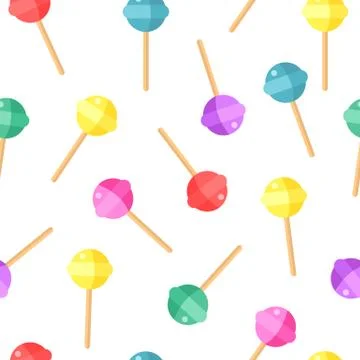 Sweet pattern. Candy color background. Vector illustration Illustrazione stock