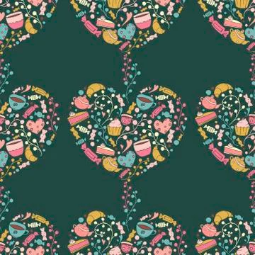 Sweet pattern Stock Illustration