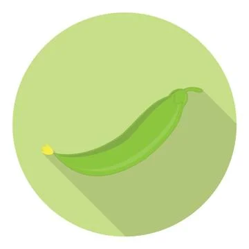 Sweet Peas Pod Stock Illustration