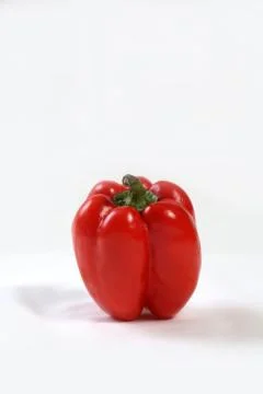 Sweet pepper on white background Stock Photos