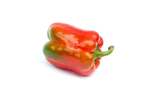 Sweet pepper on white Stock Photos
