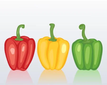 Sweet peppers Stock Illustration