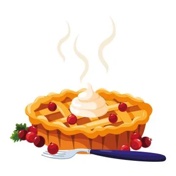 Sweet pie design Stock Illustration