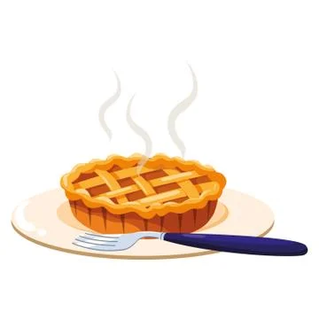 Sweet pie design Stock Illustration