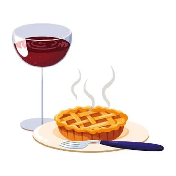 Sweet pie design Stock Illustration