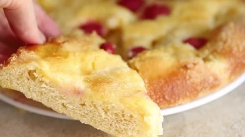 Sweet pie raspberry  frangipane dessert baking fresh delicious gourmet 库存影片 314525205