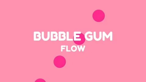 Sweet Pink Bubble Gum Flow Abstract Background for Dessert Concept Stock Footage 337655859