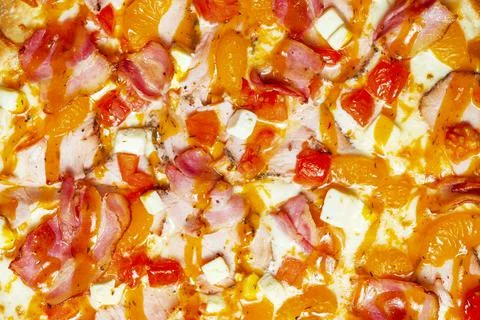 Sweet pizza background Stock Photos