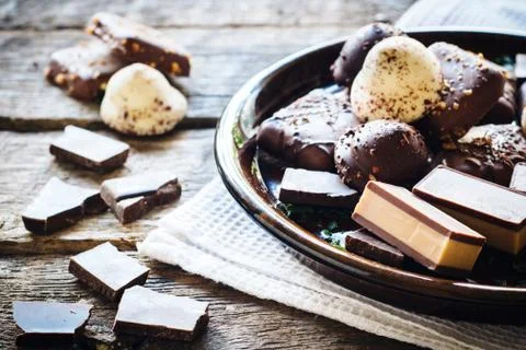 Sweet plate Stock Photos
