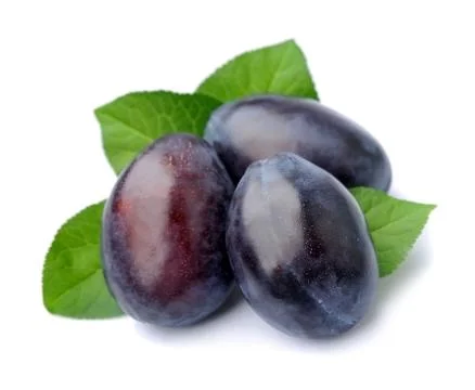 Sweet plums isolated Foto stock