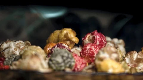 Sweet popcorn closeup Stock Footage 100233435
