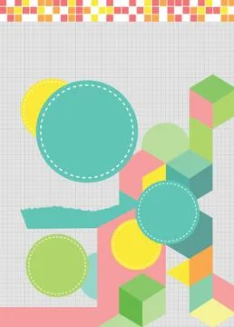 Sweet poster for ad content Stock Illustration