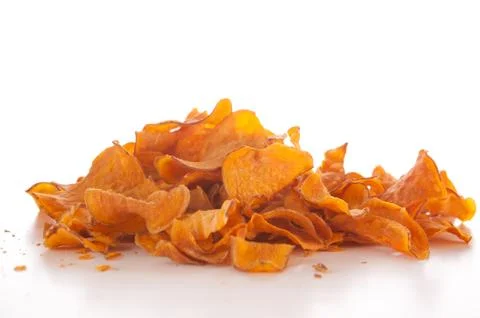 Sweet potato chips Stock Photos