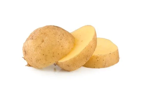 Sweet potato on a white Stock Photos