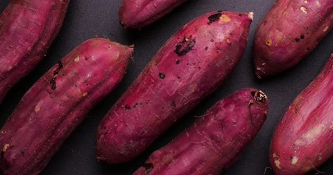 Sweet potatoes Stock Footage 200805267