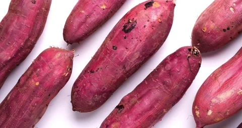Sweet potatoes Stock Footage 200805280