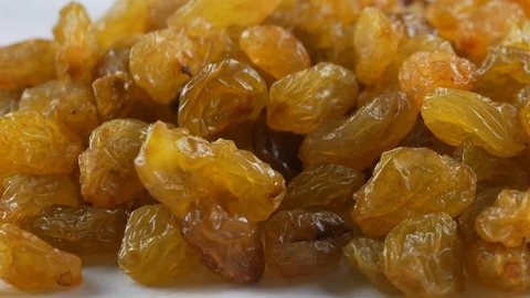 Sweet raisins in closeup Stock Footage 100195574