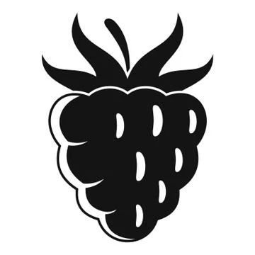 Sweet raspberry icon, simple style Stock Illustration