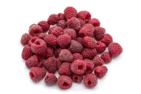 Sweet raspberry isolated on white background Stock Photos