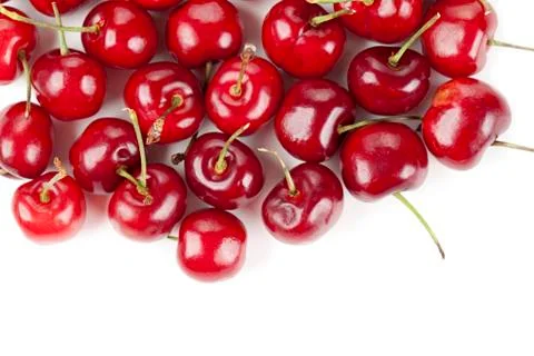Sweet red cherries Stock Photos