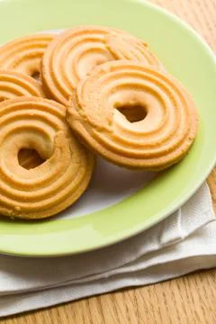 Sweet ring biscuit Stock Photos