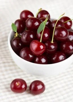 Sweet ripe cherry Stock Photos