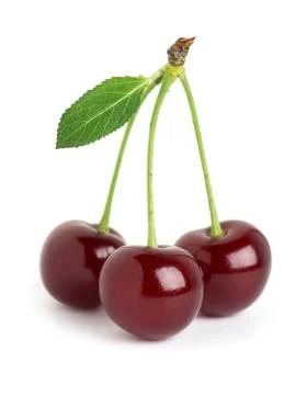 Sweet ripe cherry Stock Photos