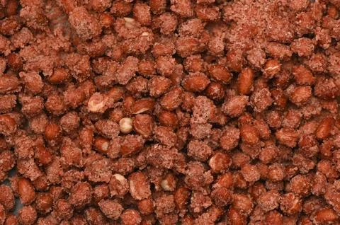 Sweet Roasted Peanut Texture Full Frame Background Stock Photos