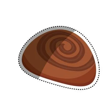 Sweet roll bread Stock Illustration