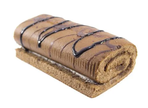 Sweet roll cake Stock Photos